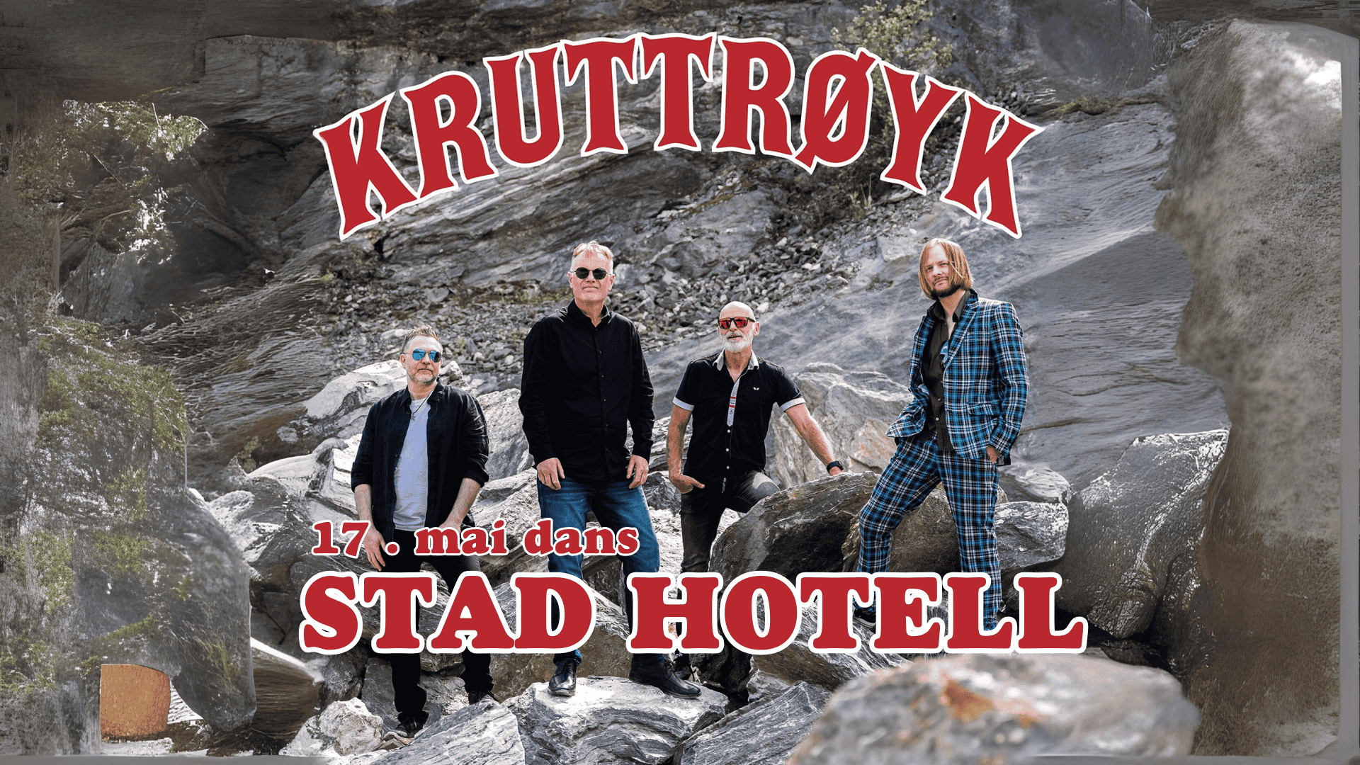 Kruttrøyk spelar i Vestkappsalen 17. Mai